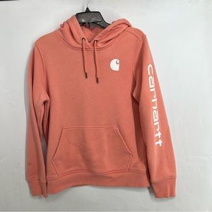 Carhartt Hooded Sweatshirt pink women’s size medium
